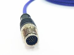 M12连接器17芯电缆线