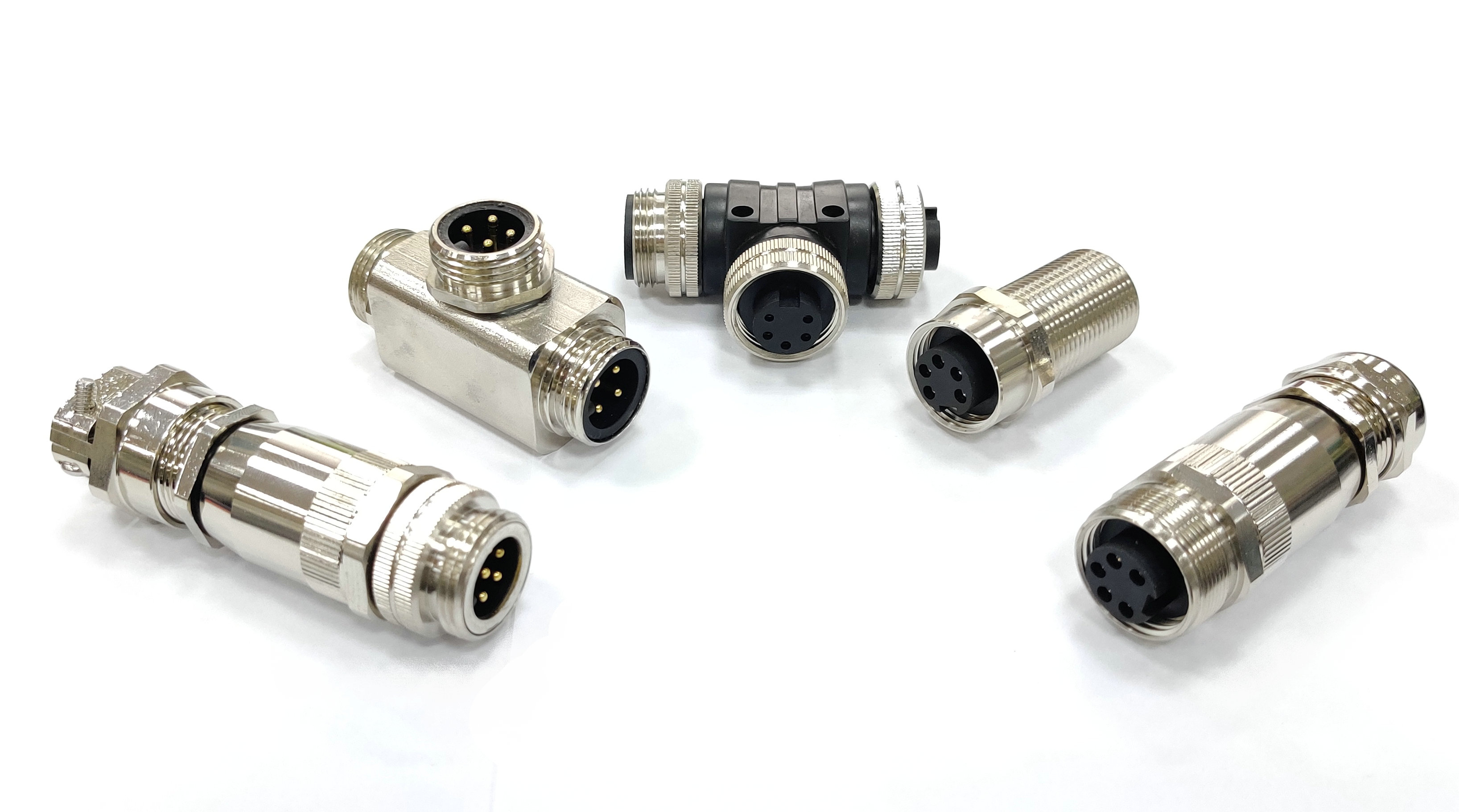 M12连接器5针5pin5孔厂家 M12连接器5针5pin5孔厂家