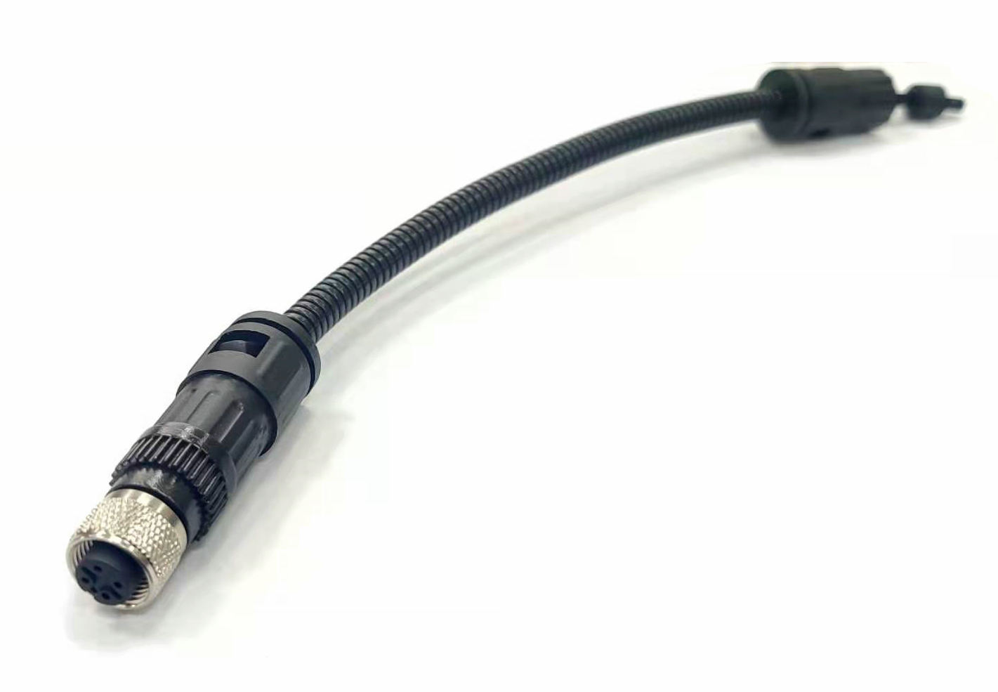 M12 4芯A扣带线连接器