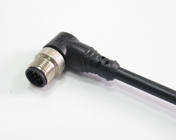 M12连接器弯头90°航空插头插座 M12连接器弯头90°航空插头插座