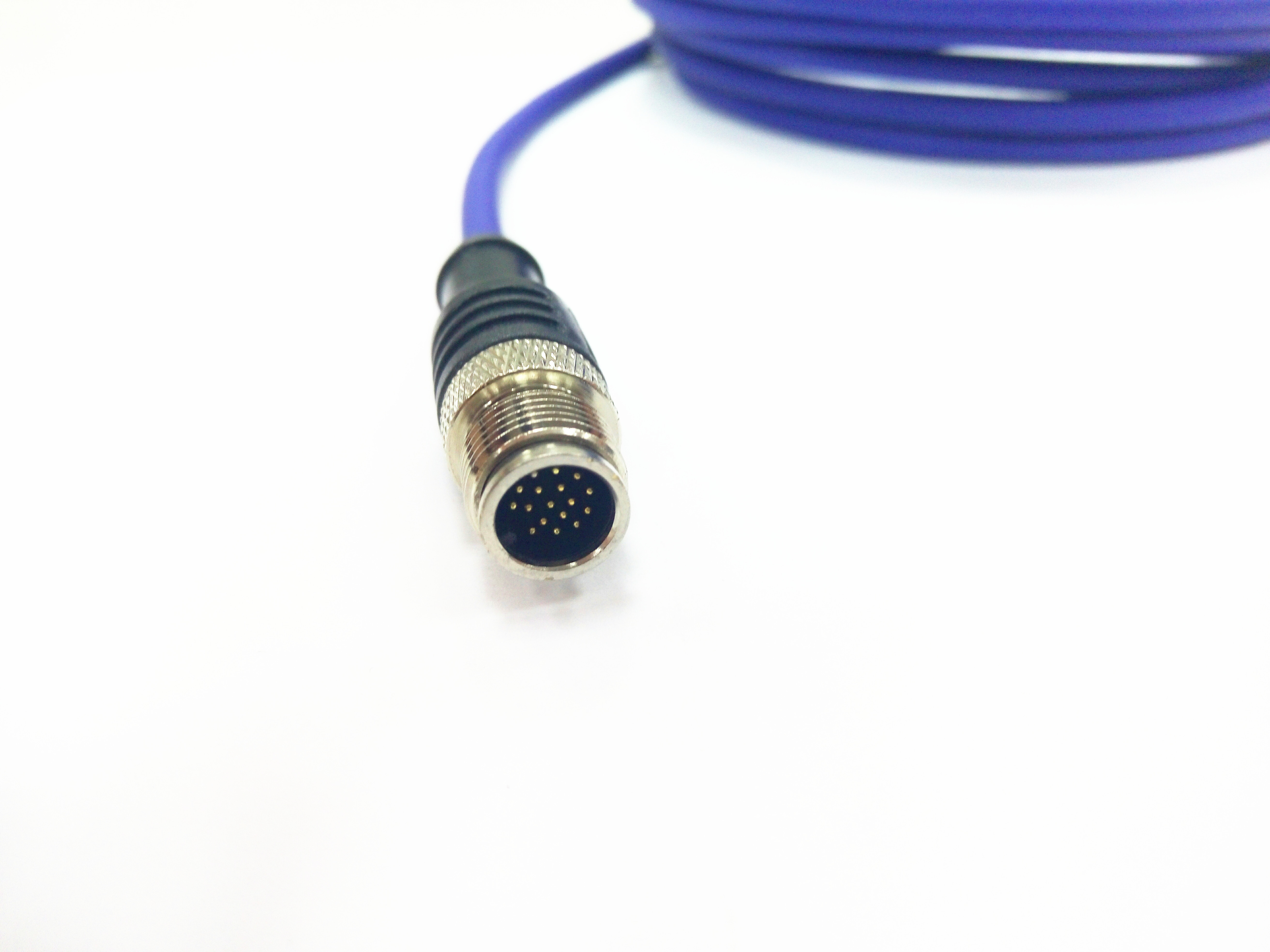 M12连接器17芯电缆线 M12连接器17芯电缆线
