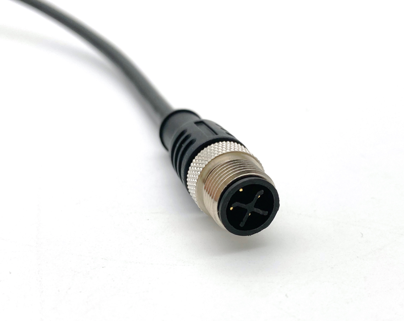 S键位M12连接器传感器线缆6P8P