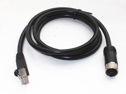 传感器/执行器电缆M12预铸插头转RJ45
