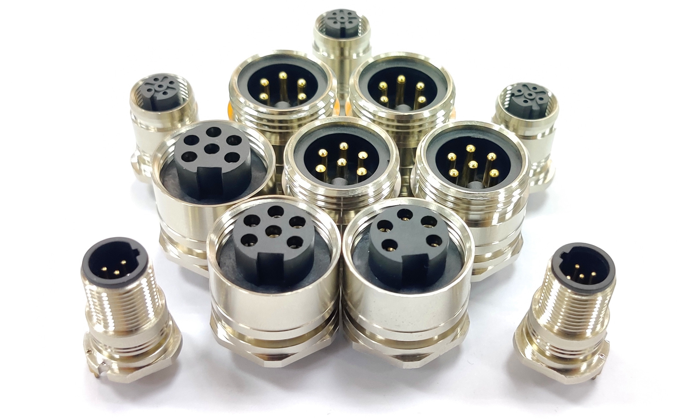 m12 acode 公头插座插头