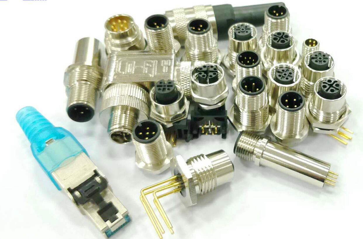 DeviceNet协议连接器M12 5芯插头 DeviceNet协议连接器M12 5芯插头