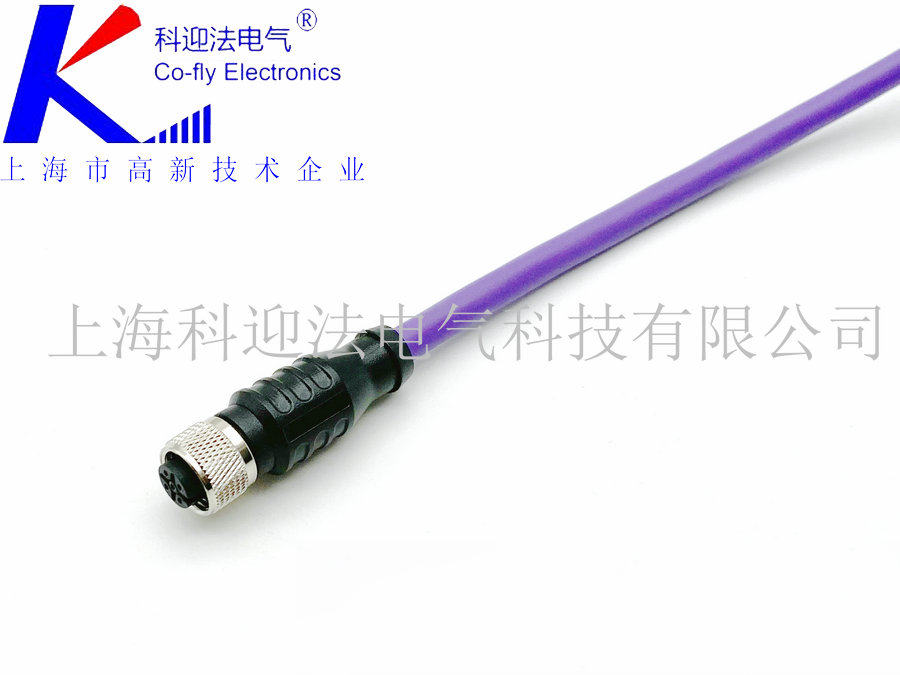 DeviceNet协议连接器M12 5芯插头 DeviceNet协议连接器M12 5芯插头