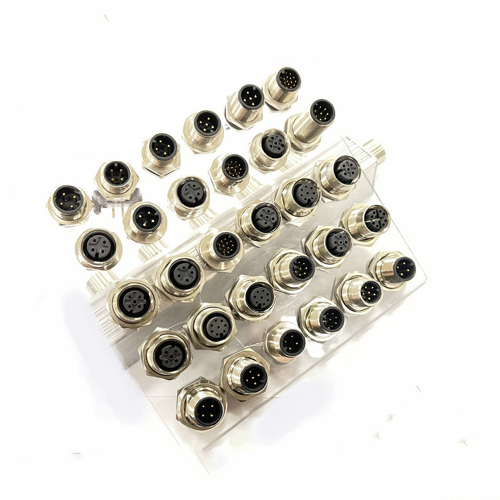 M12孔型连接器3PIN4PIN