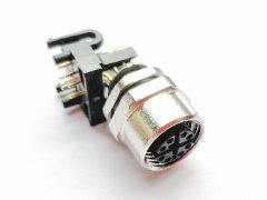 M12孔型弯角插座（PCB焊接