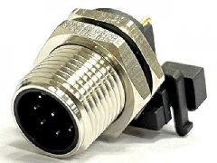 M12针型弯角插座（PCB焊接