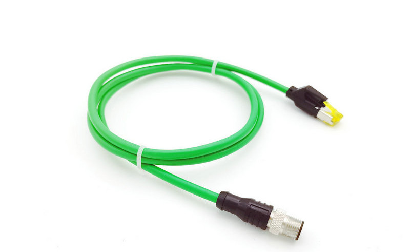 工业以太网M12连接器转RJ45