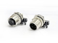 M12针型弯角插座（PCB焊接