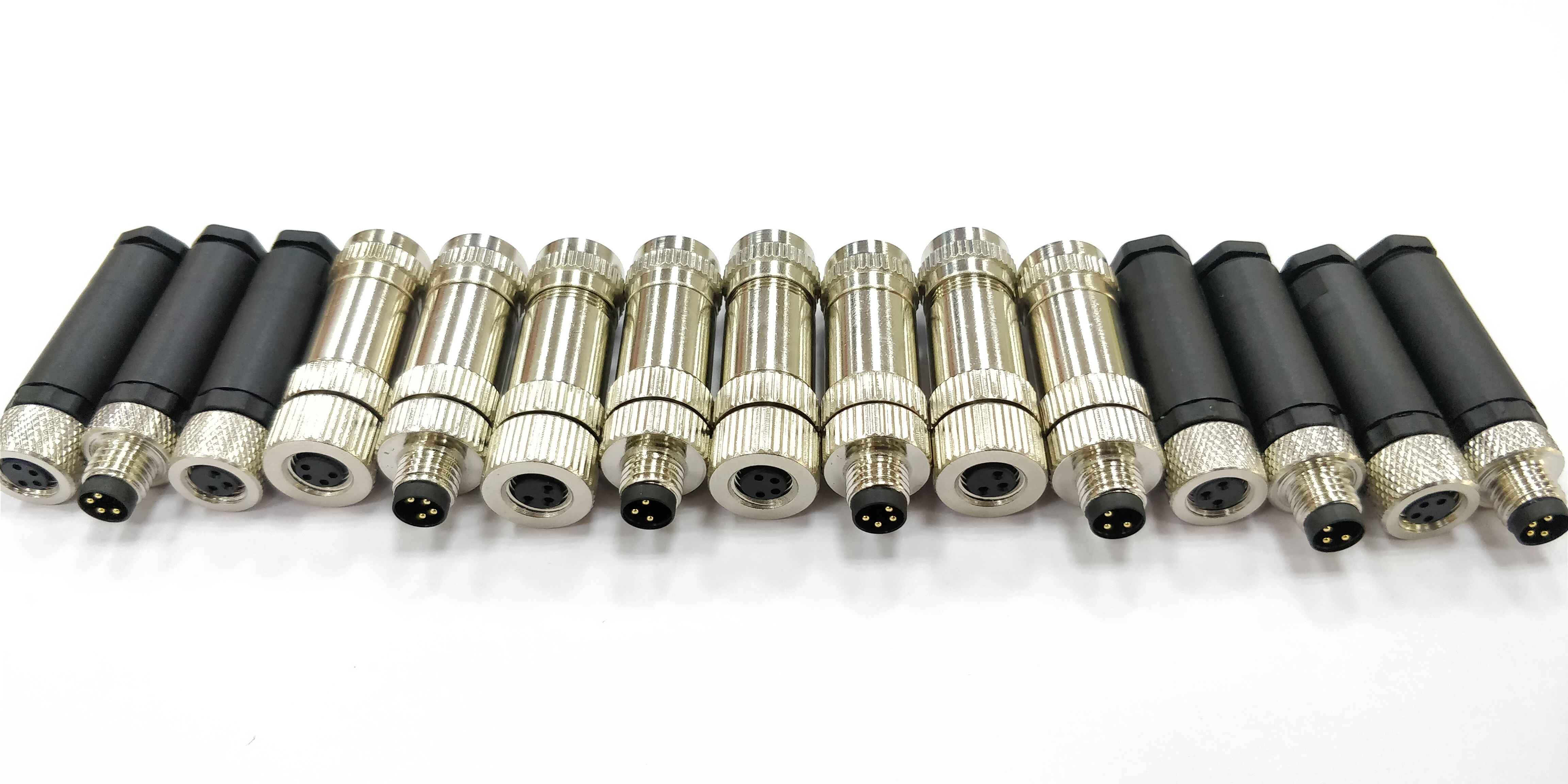 M8直头连接器产品实拍