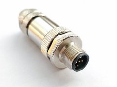 M8全金属针型直头连接器
