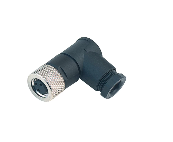 M8孔型弯头现场自接连接器(塑料款)