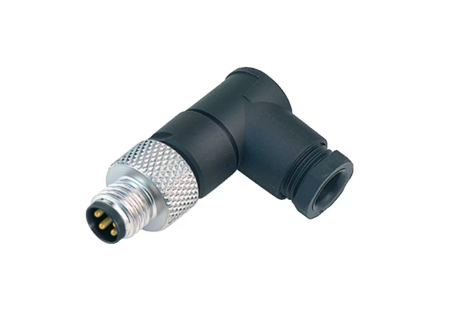 M8针型弯头现场自接连接器