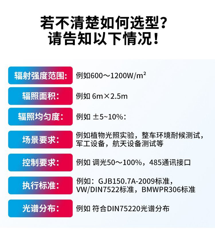 太阳光模拟器如何选型