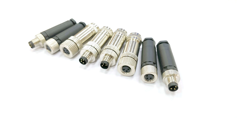 上海M8连接器_M8防水连接器实物图